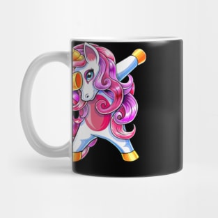 Dabbing Unicorn Birthday Shirt Girls Cute Unicorn Mug